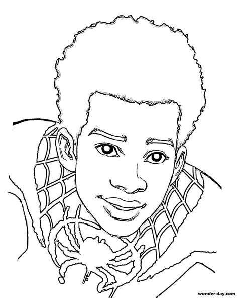 Miles Morales Printable Coloring Pages